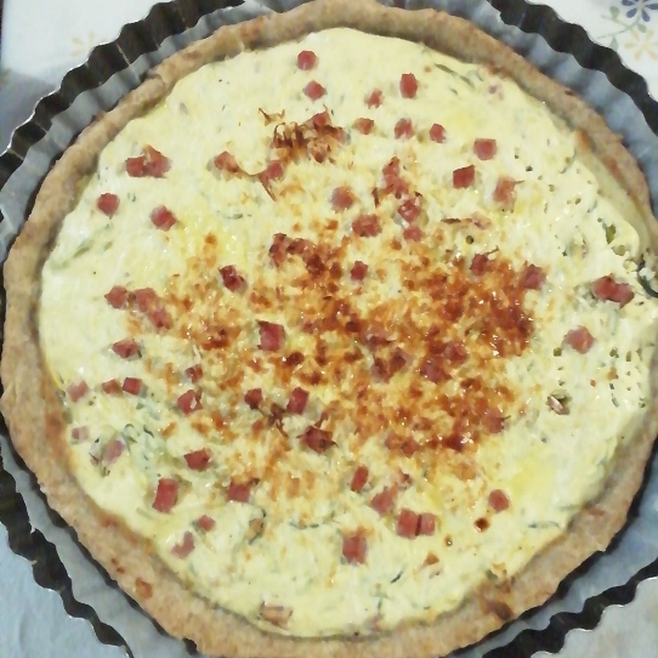 Crostata salata con zucchine e ricotta