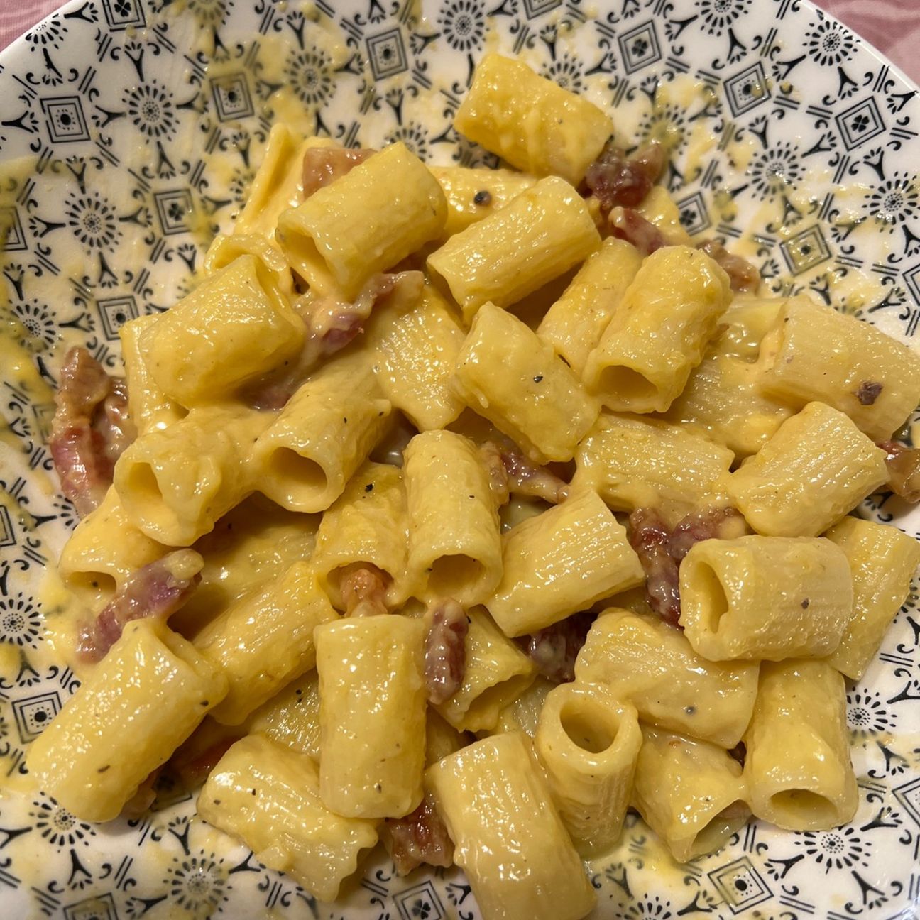 Mezze maniche alla carbonara