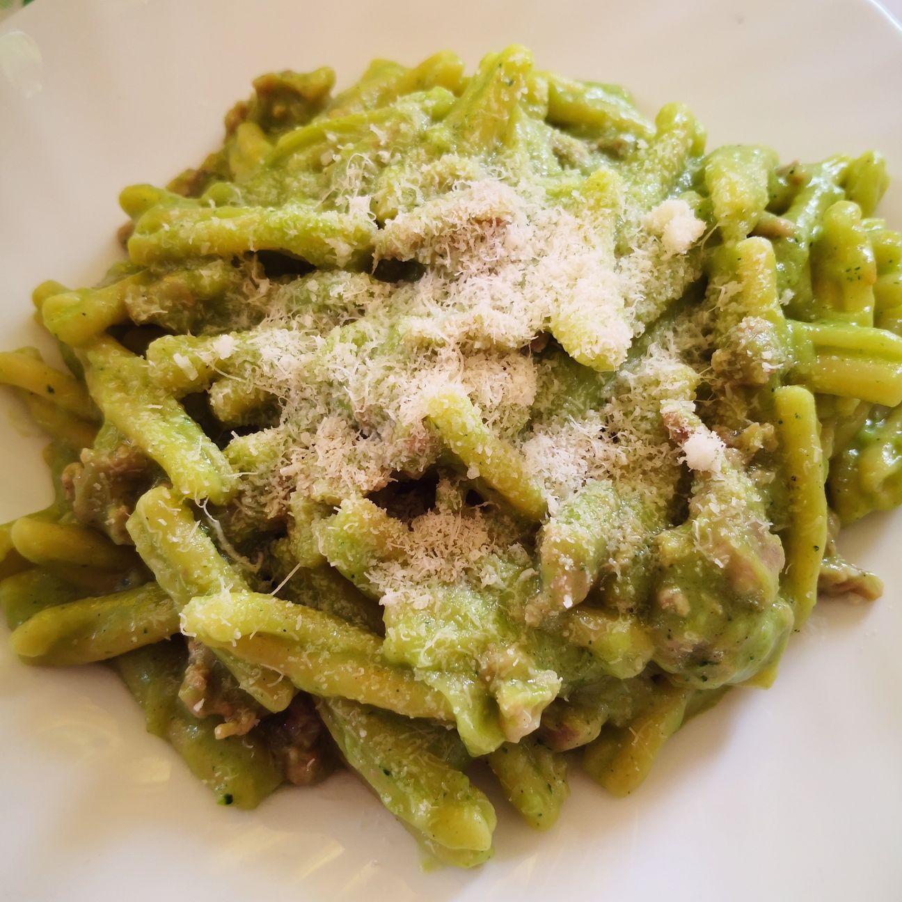Casarecce crema di patate, broccoli e salsiccia