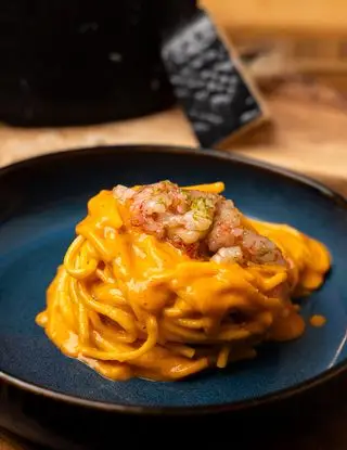 Ricetta Cacio e pepe con gambero rosso di pecorinoromano.dop