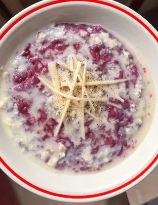 Ricetta Risotto tostato con salsa di mirtillo e crema di provolone piccante di aras.cazzaniga