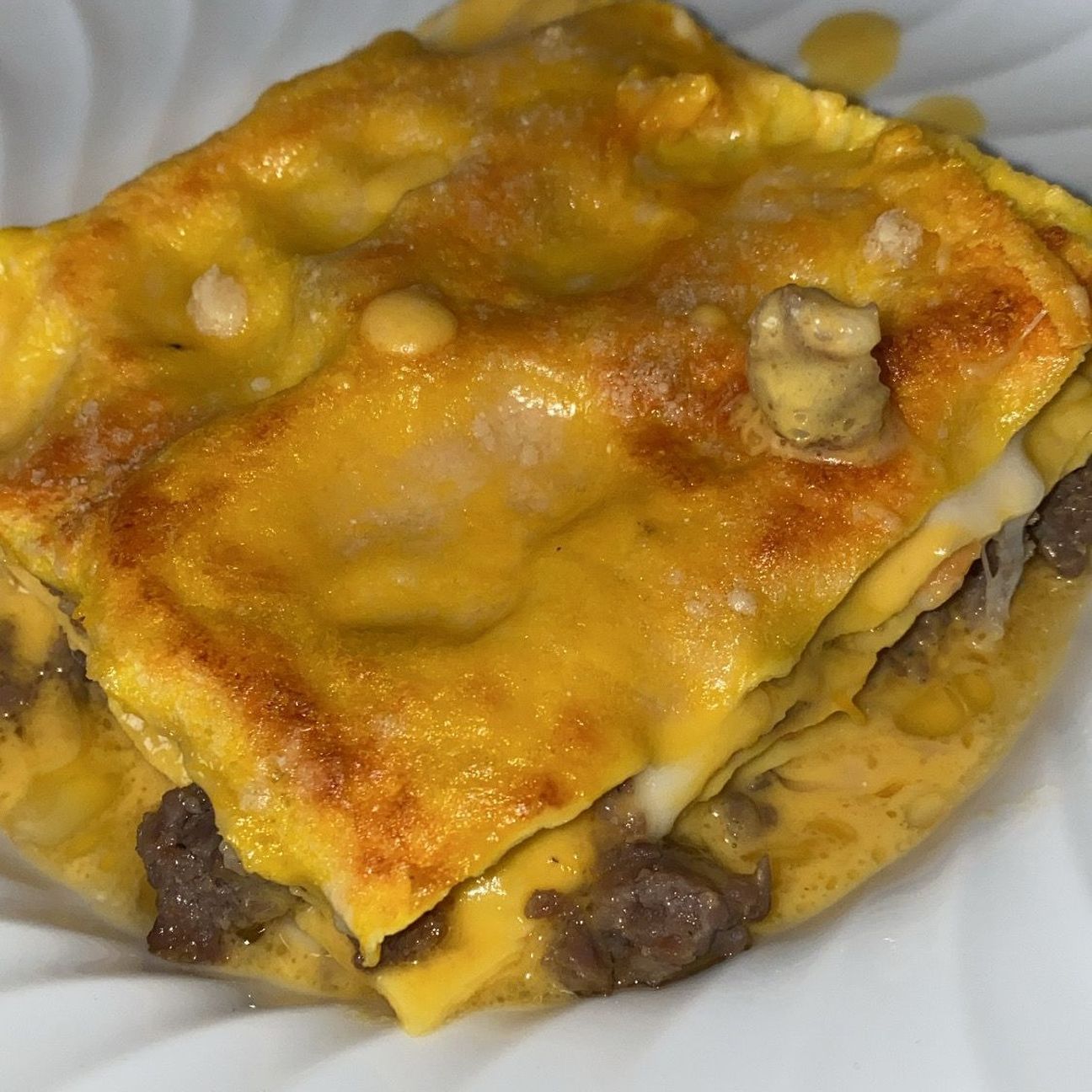 Lasagne di zucca, salsiccia e provola