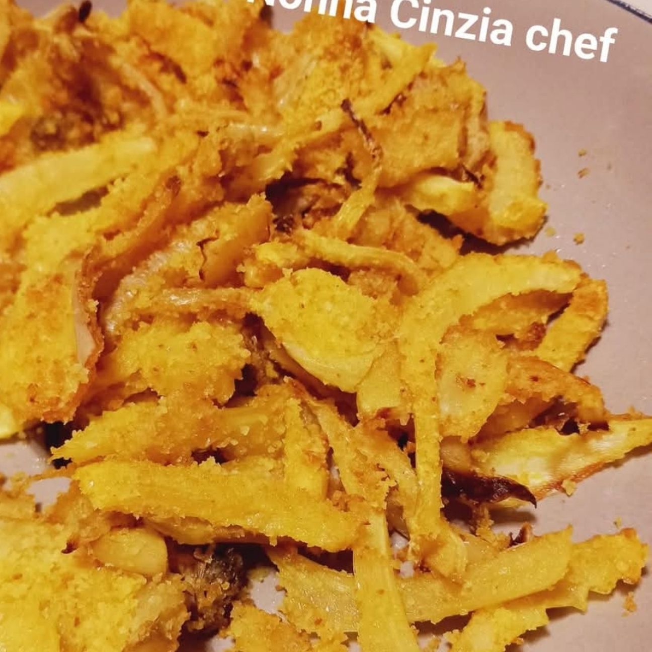 Finocchi gratinati alla curcuma