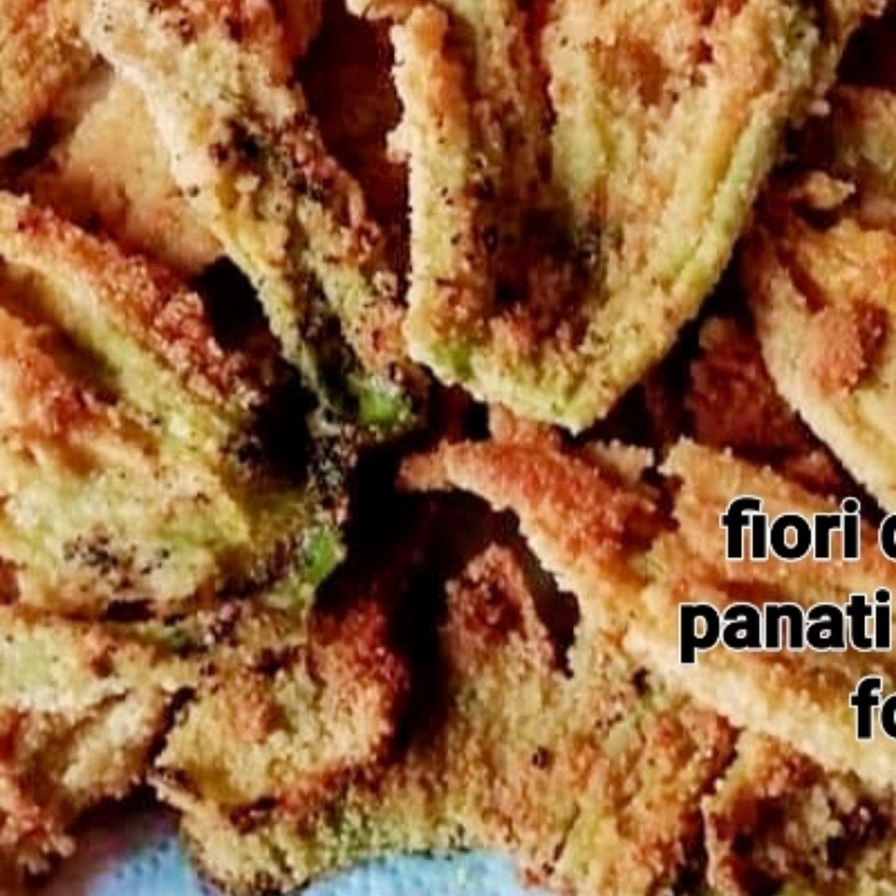 Fiori di zucca al forno