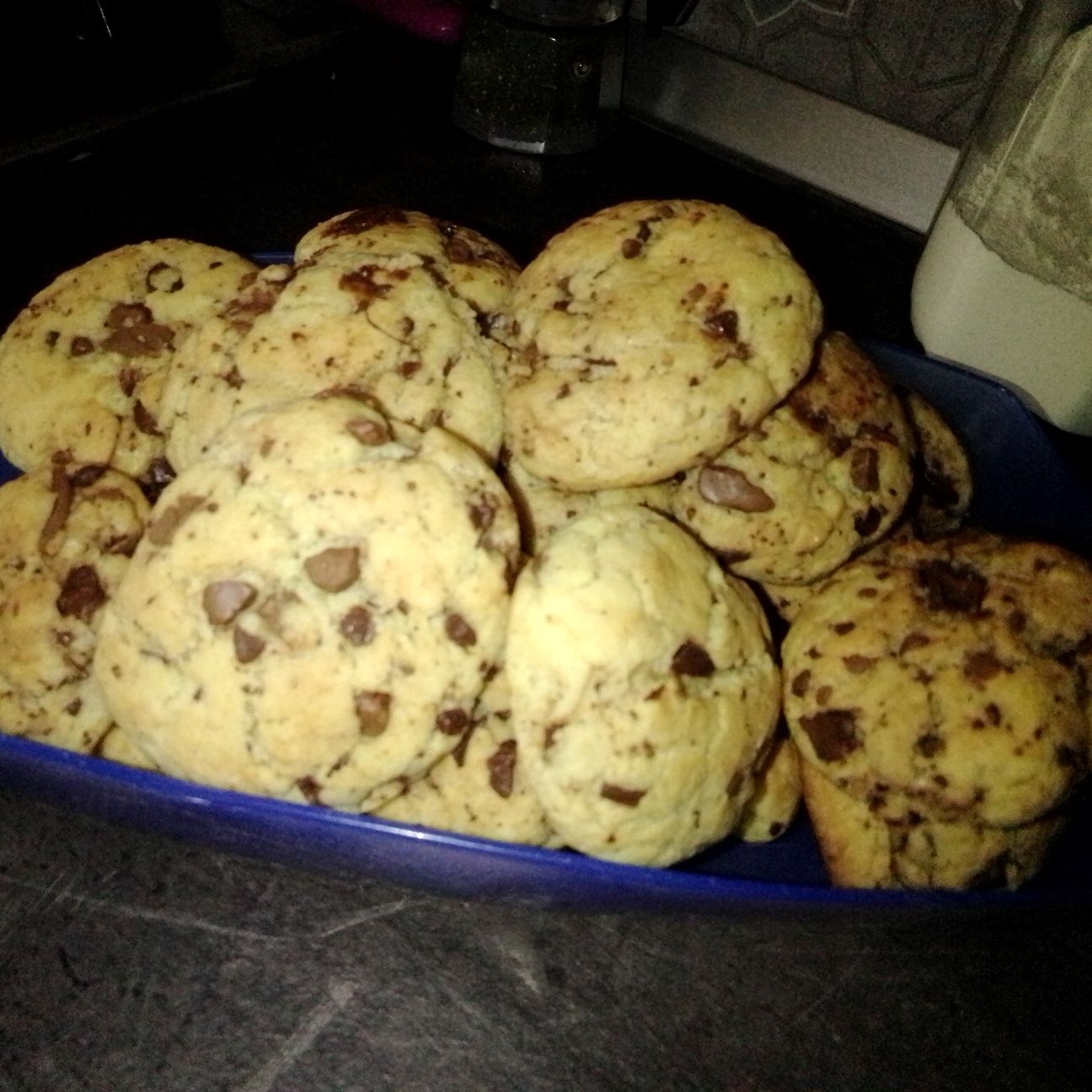 Biscotti morbidi al cioccolato croccante