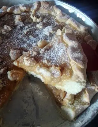 Ricetta Crostata di marmellata di albicocche e Philadelphia con gherigli di noci di katiacusano3