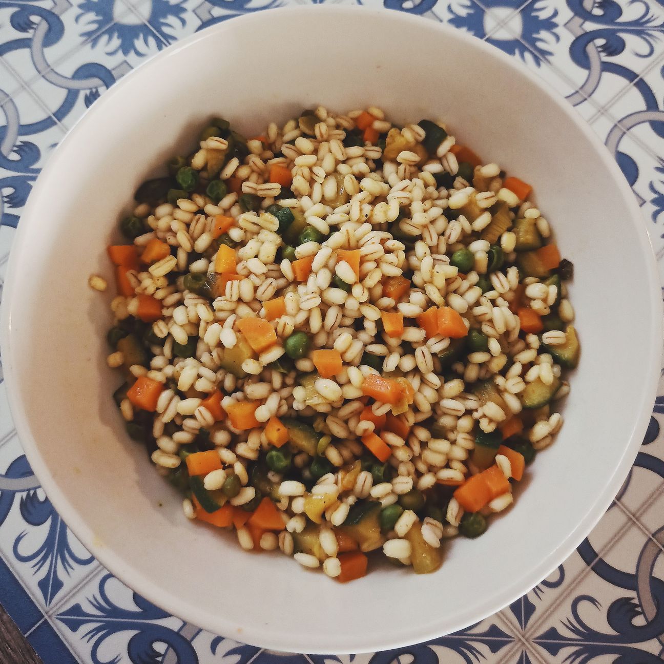 Insalata di orzo al curry🥕