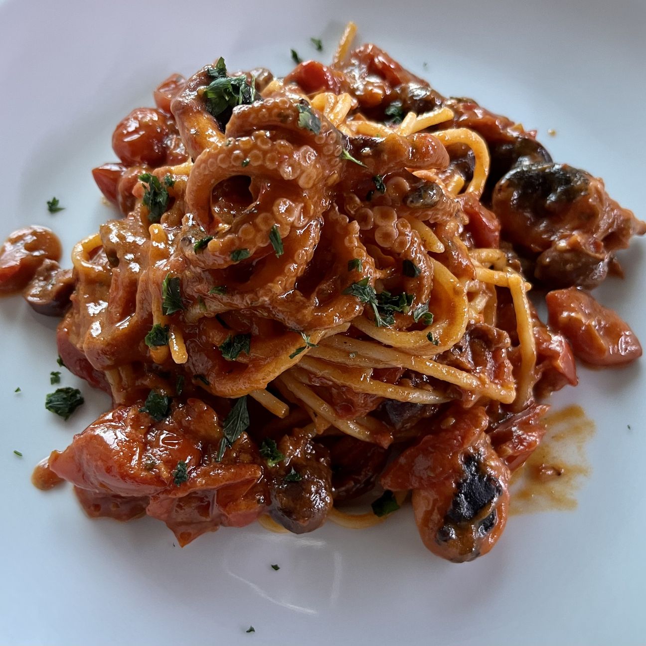 Spaghetti alla Luciana.