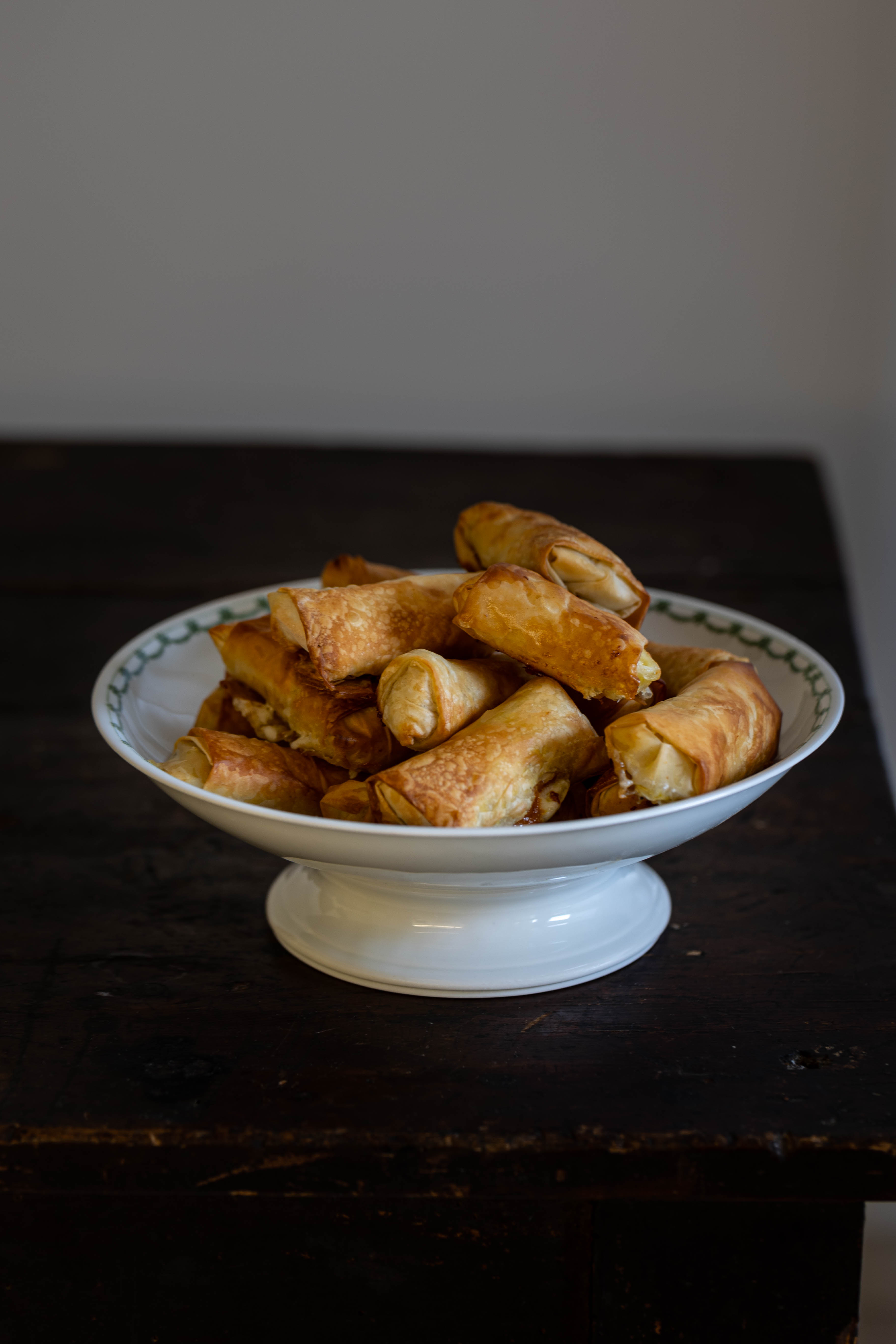 Involtini di pasta fillo taleggio e zucca