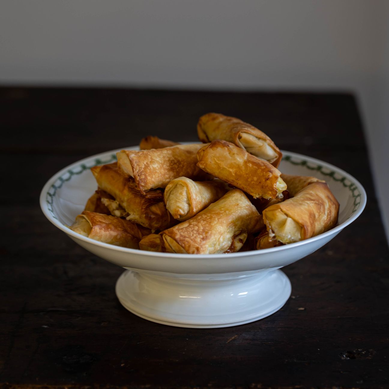 Involtini di pasta fillo taleggio e zucca