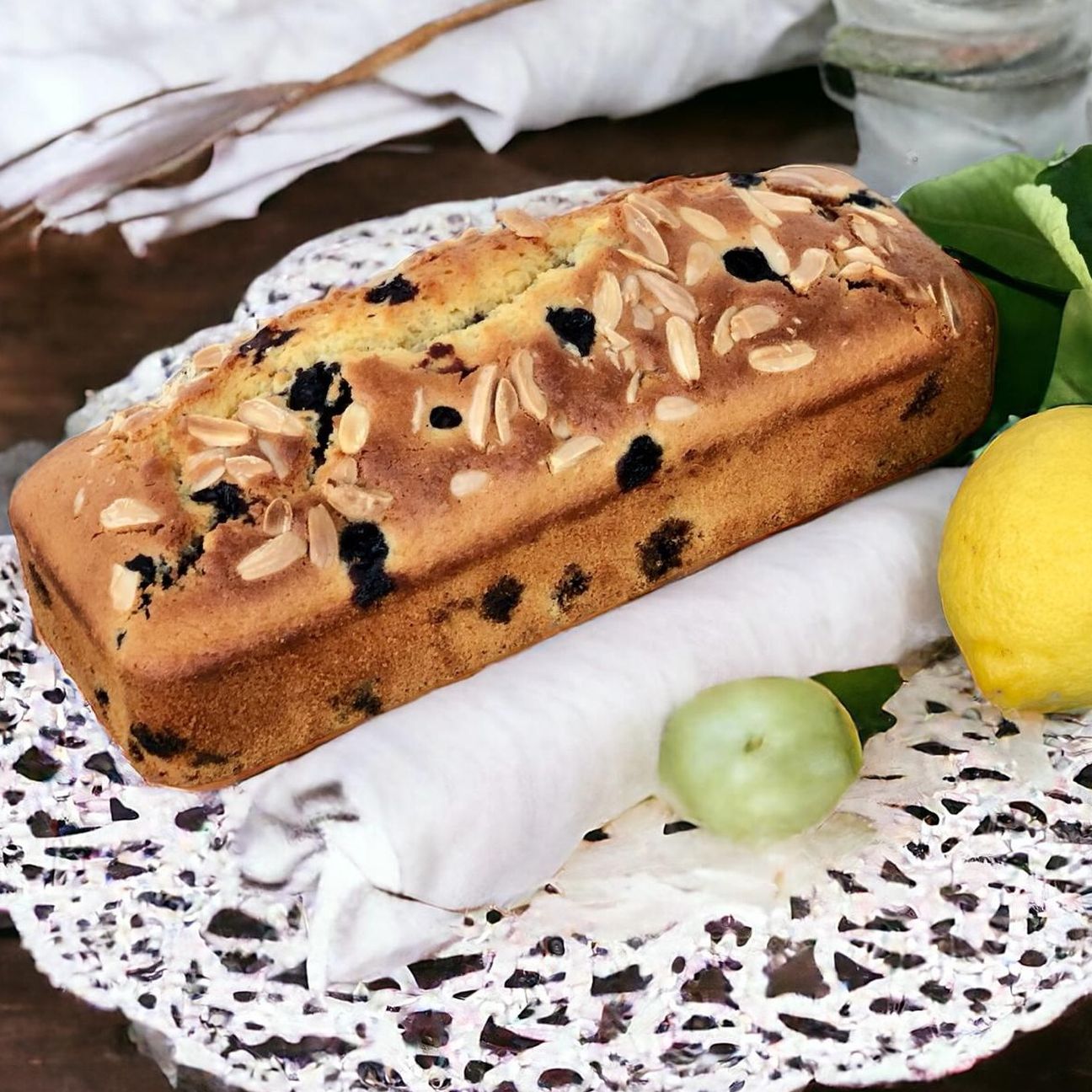 Plumcake limone e mirtilli
