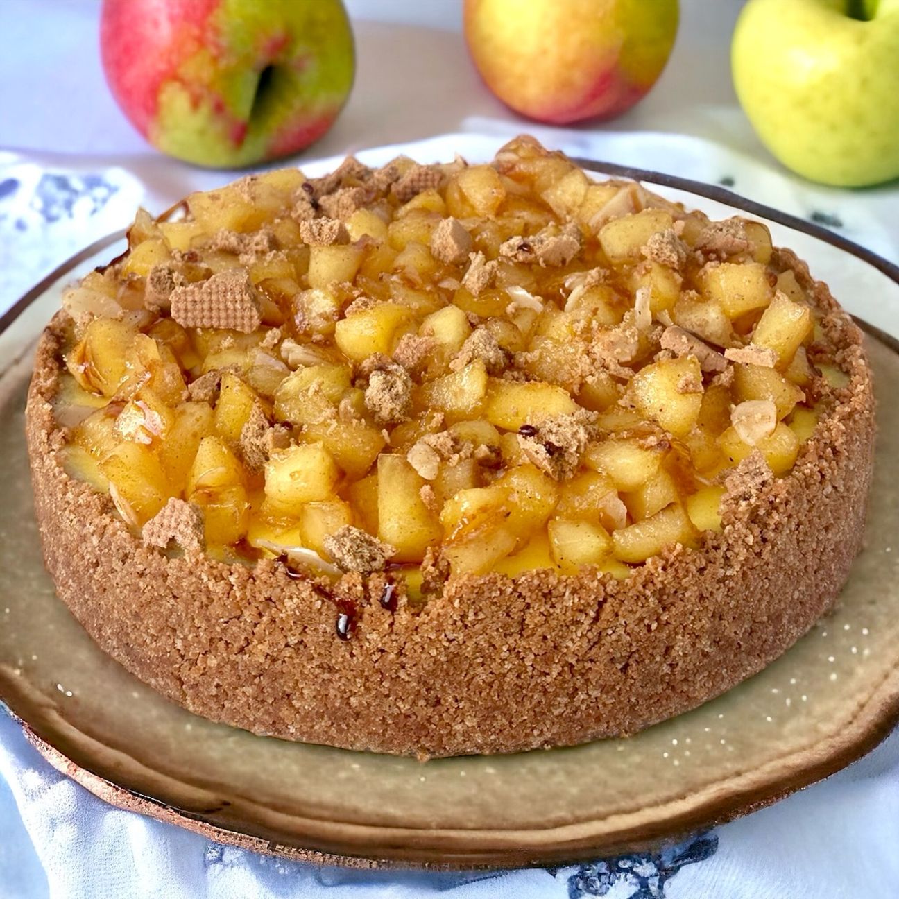 New York cheesecake alle mele