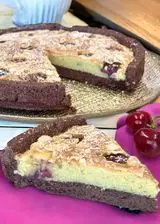 Ricetta Crostata al cacao con frangipane e ciliegie