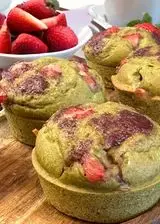 Ricetta Muffin vegan the matcha e fragole