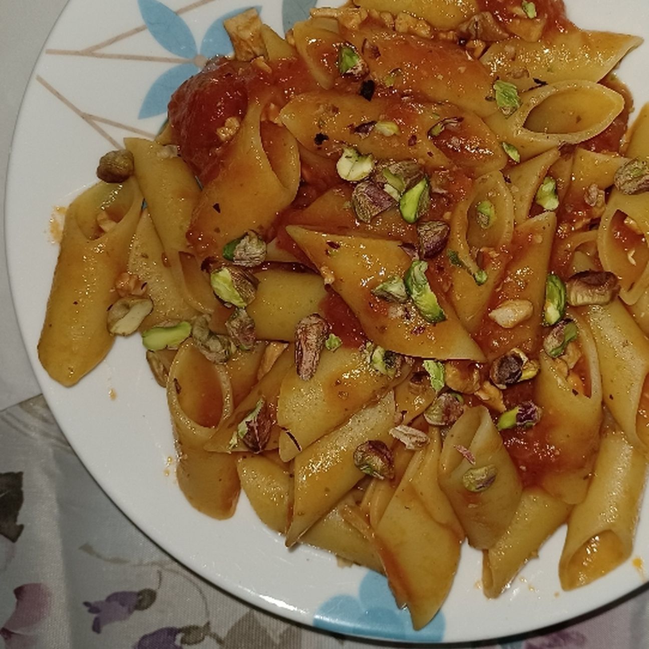 Pennoni spada datterino e pistacchio