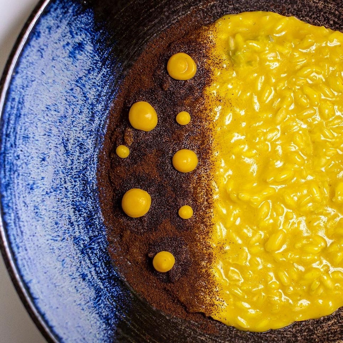 Risotto zucca e polvere di caffè