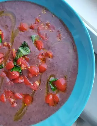 Ricetta Crema di Fagioli Rossi, Datterini e Basilico di giuliacanterini28