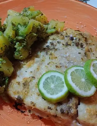 Ricetta PESCE PERSICO AL LIMONE CON BROCCOLETTI E PATATE di lacucinadiLiu