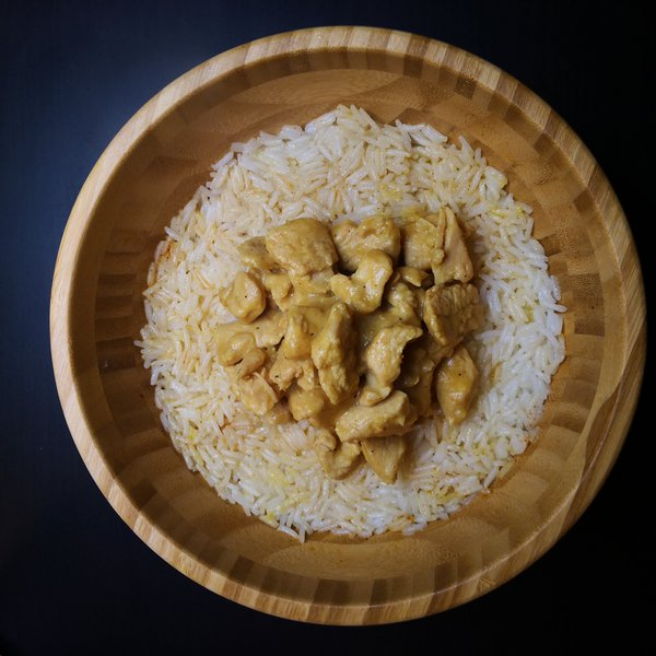 Riso basmati con tacchino al latte di cocco