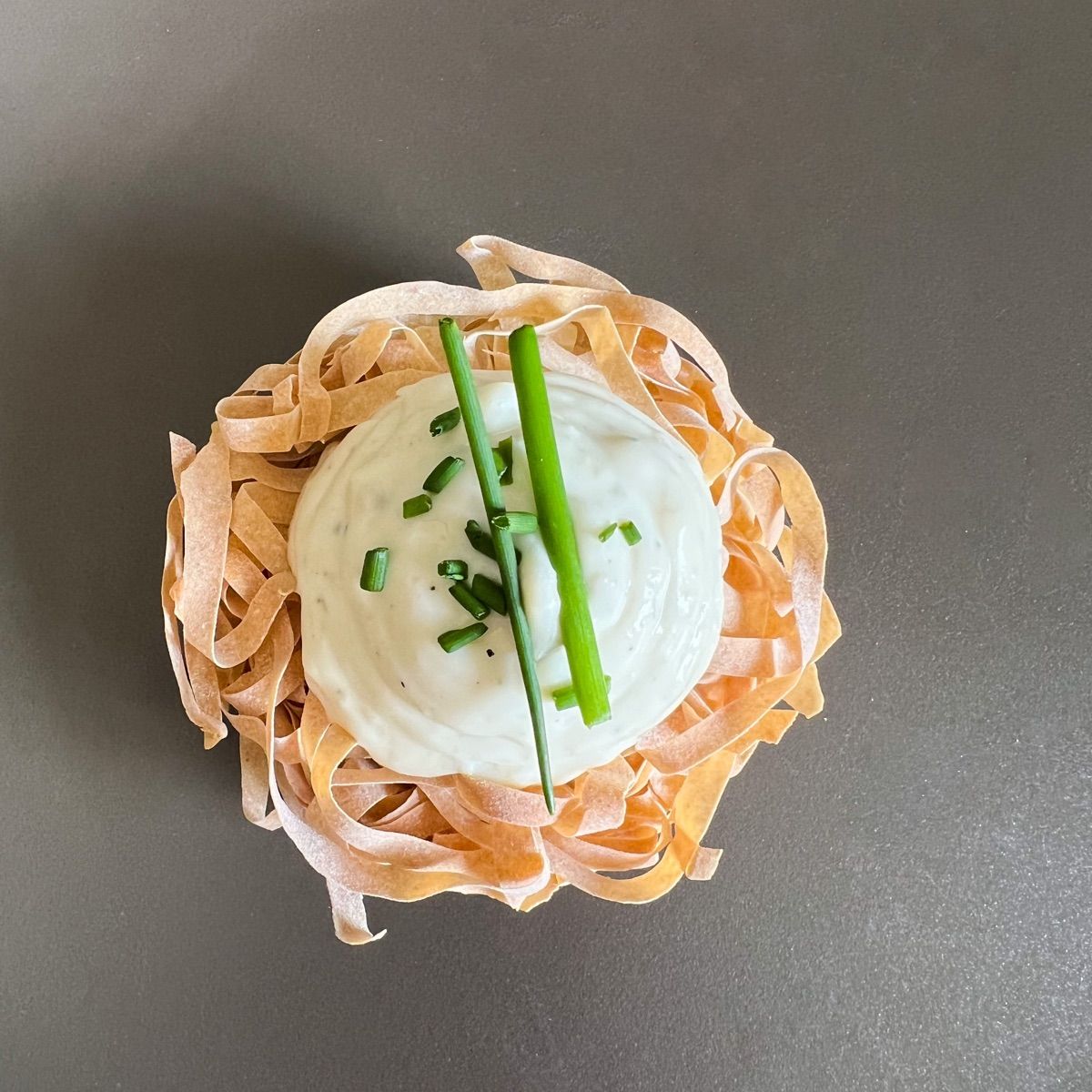 Nidi con mousse al gorgonzola