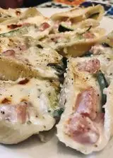 Ricetta Conchiglioni ripieni di zucchine, prosciutto e fontina