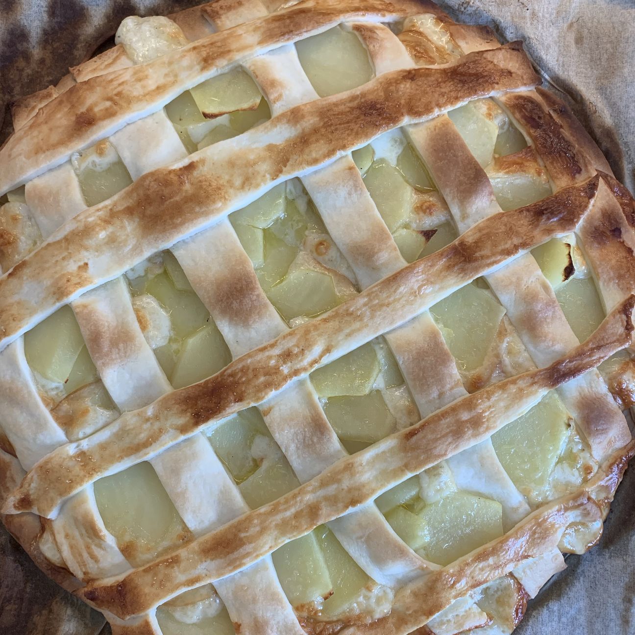 Mille foglie di patate e scamorza