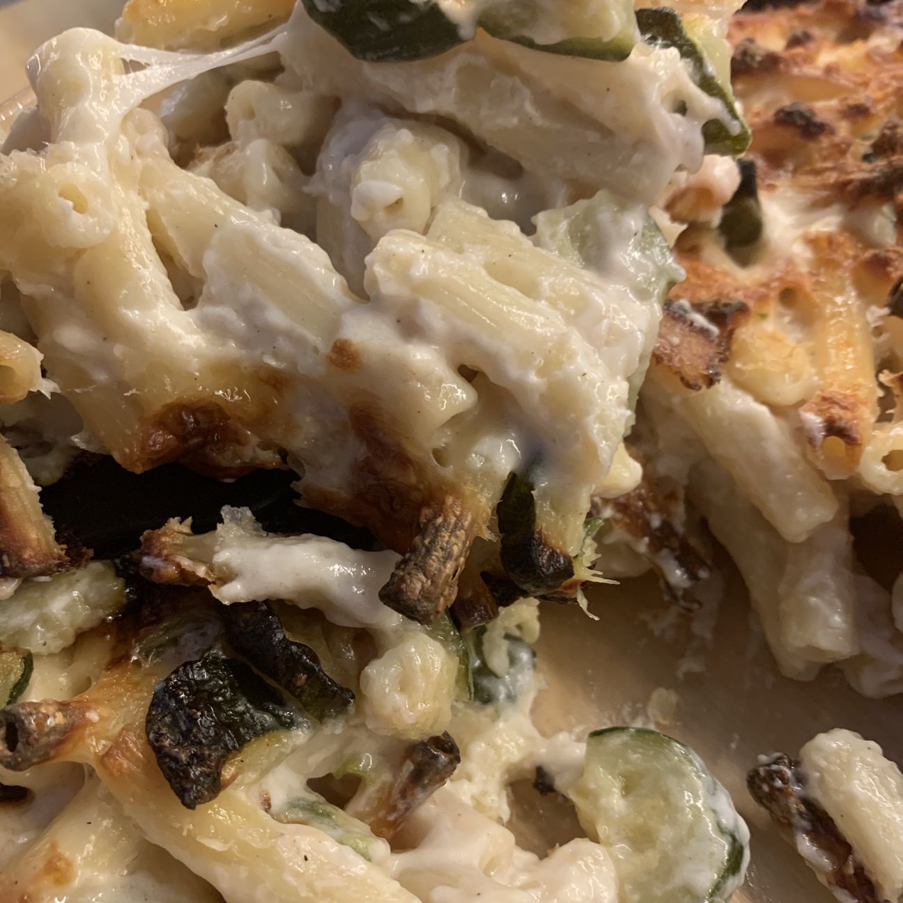Pasta al forno con zucchine