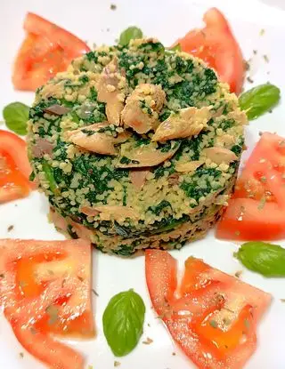 Ricetta Cous cous con spinaci e sgombro. di nunziamarzocco