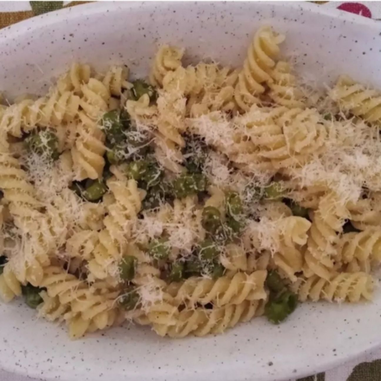 Fusilli e piselli