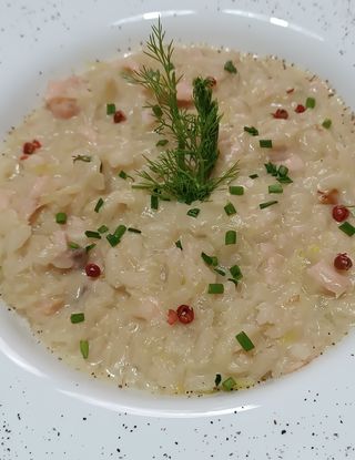 Risotto Con Salmone Affumicato E Finocchi Al Ta Cucina Nunziamarzocco