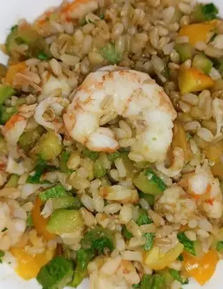 Ricetta Riso ai cereali gamberi e zucchine light di nunziamarzocco