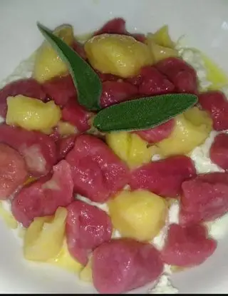 Ricetta Gnocchi di patate e barbabietola. di nunziamarzocco