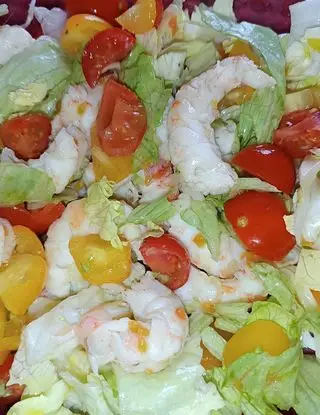 Ricetta Insalata con gamberi. di nunziamarzocco