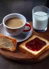 Ricetta Latte, pane e marmellata