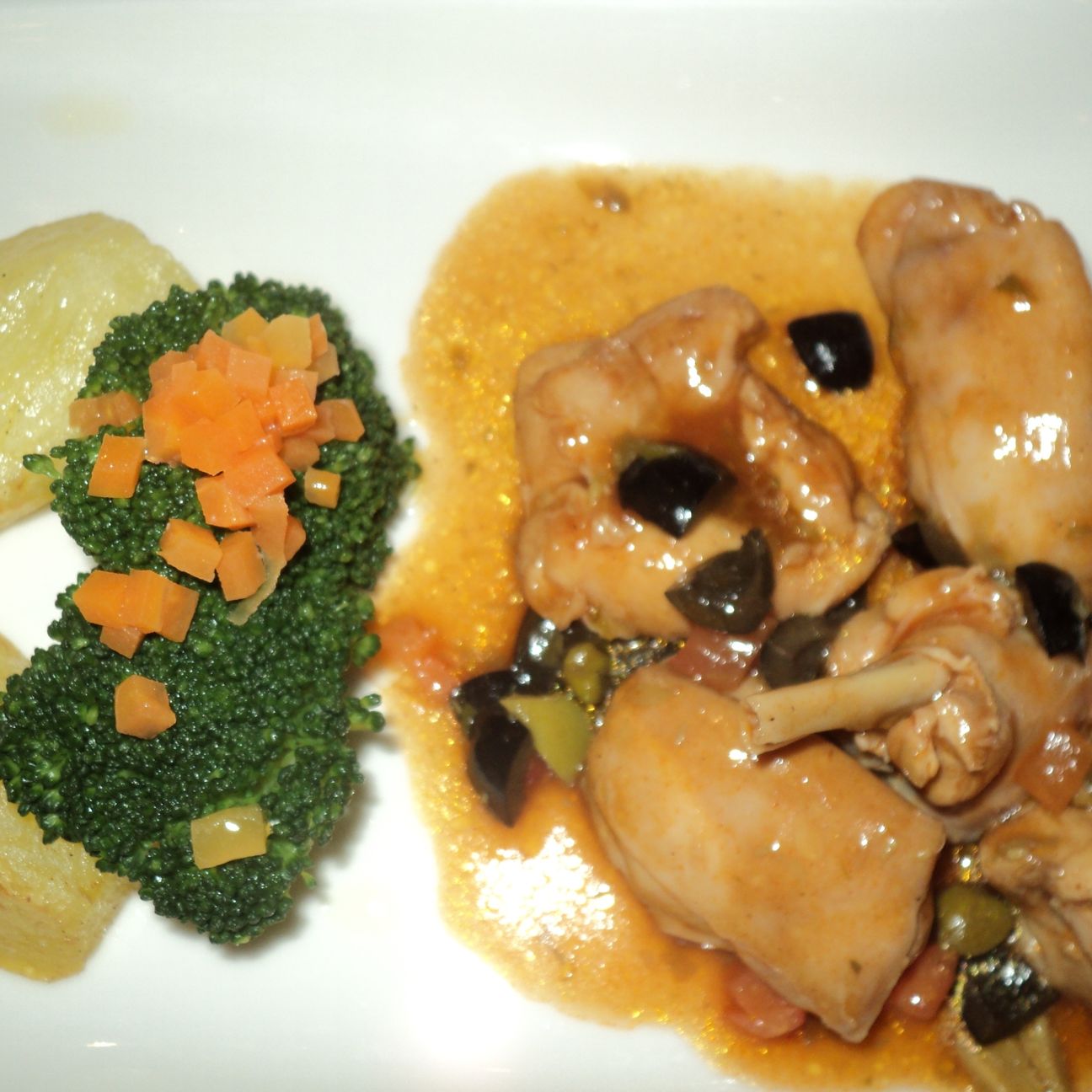 Spezzatino con funghi e broccoli