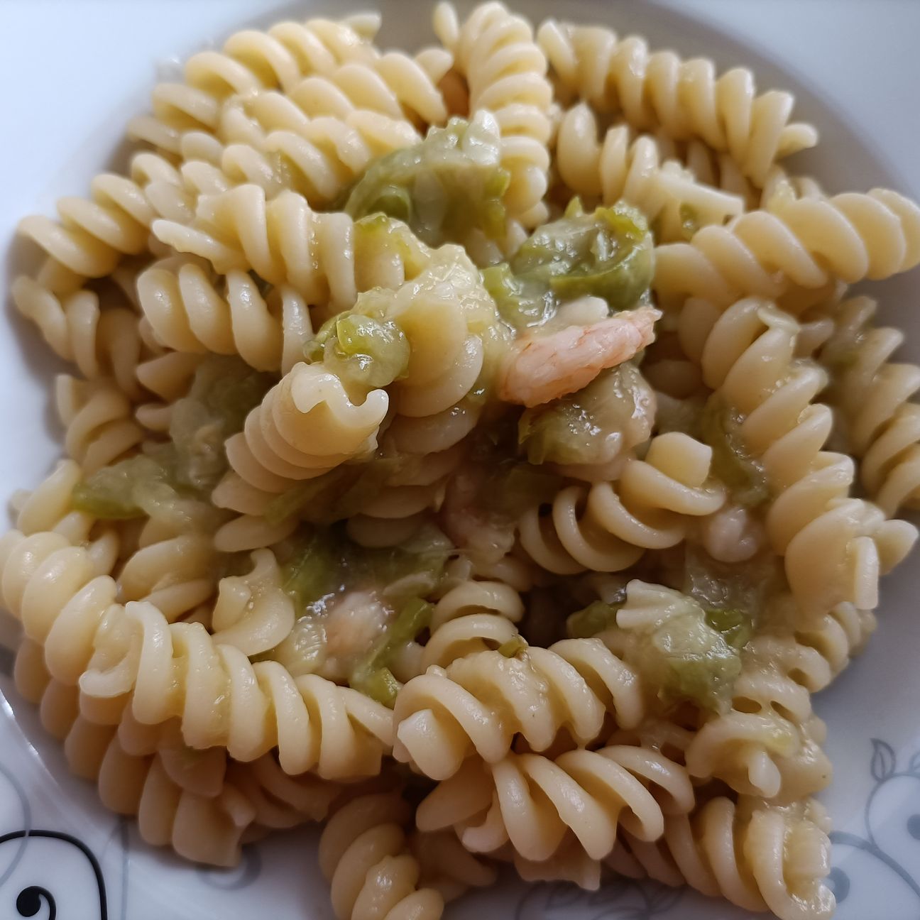 Fusilli zucchine e gamberetti