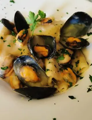 Ricetta Paccheri con cozze e crema di Cannellini di tremoladafabrizio629