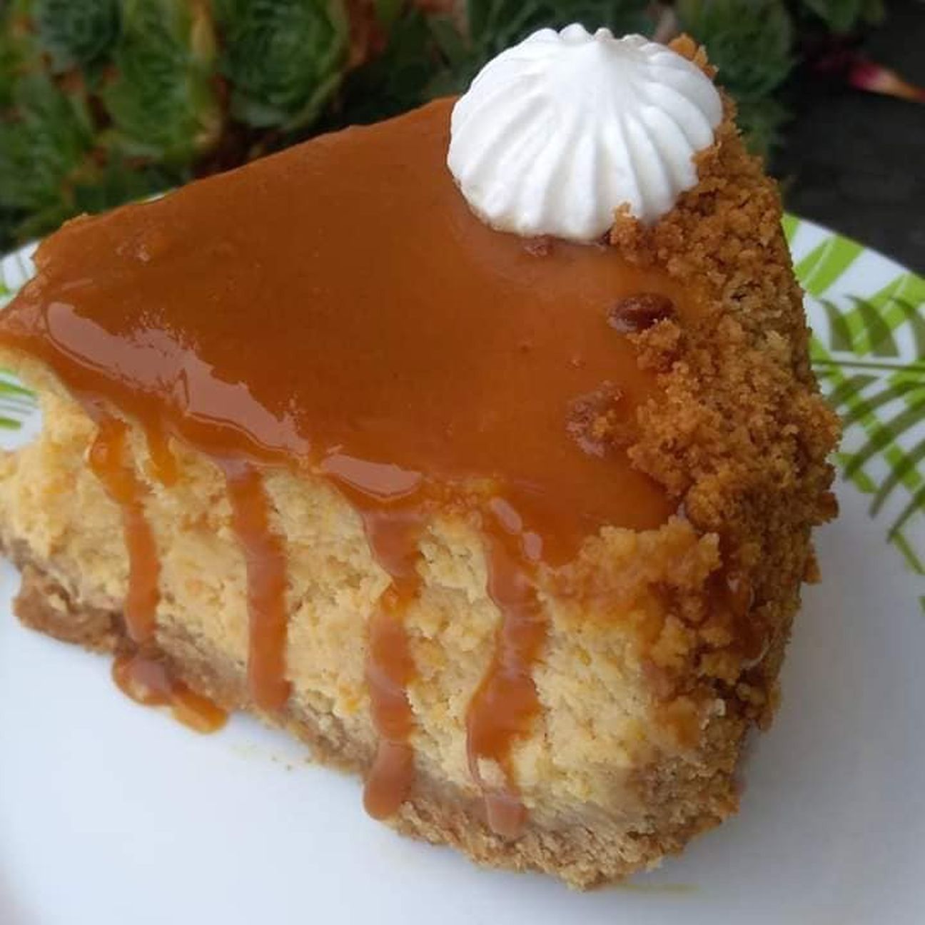 Cheesecake alla zucca e caramello salato
