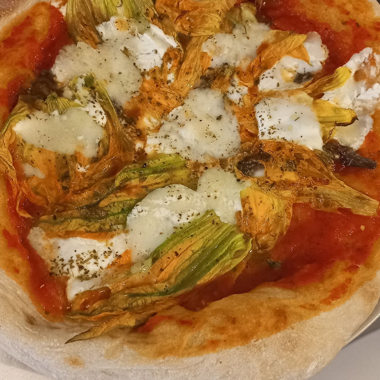 Pizza fiori di zucca