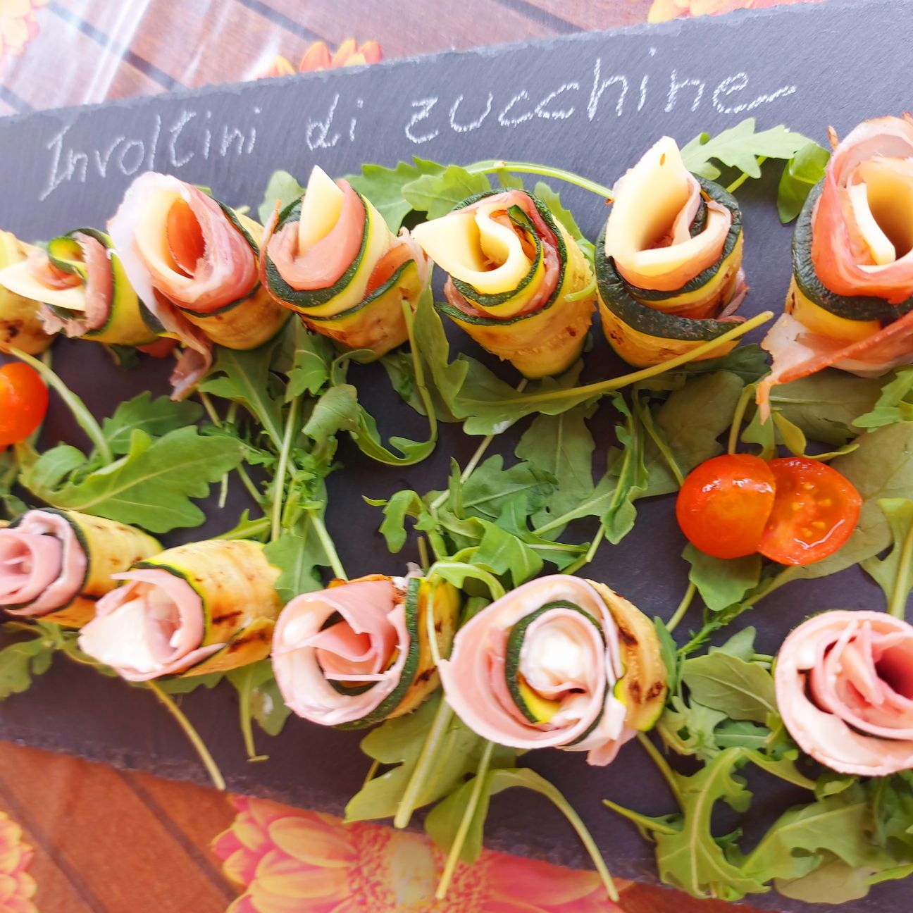 Involtini di zucchine grigliate