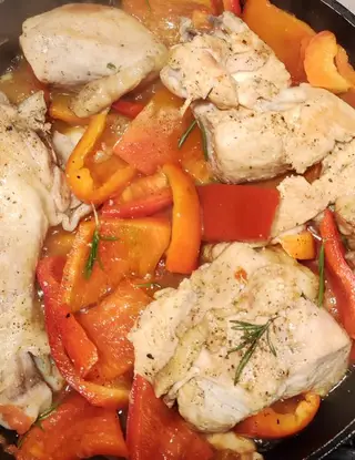 Ricetta Pollo con peperoni speziato. di ilninotto