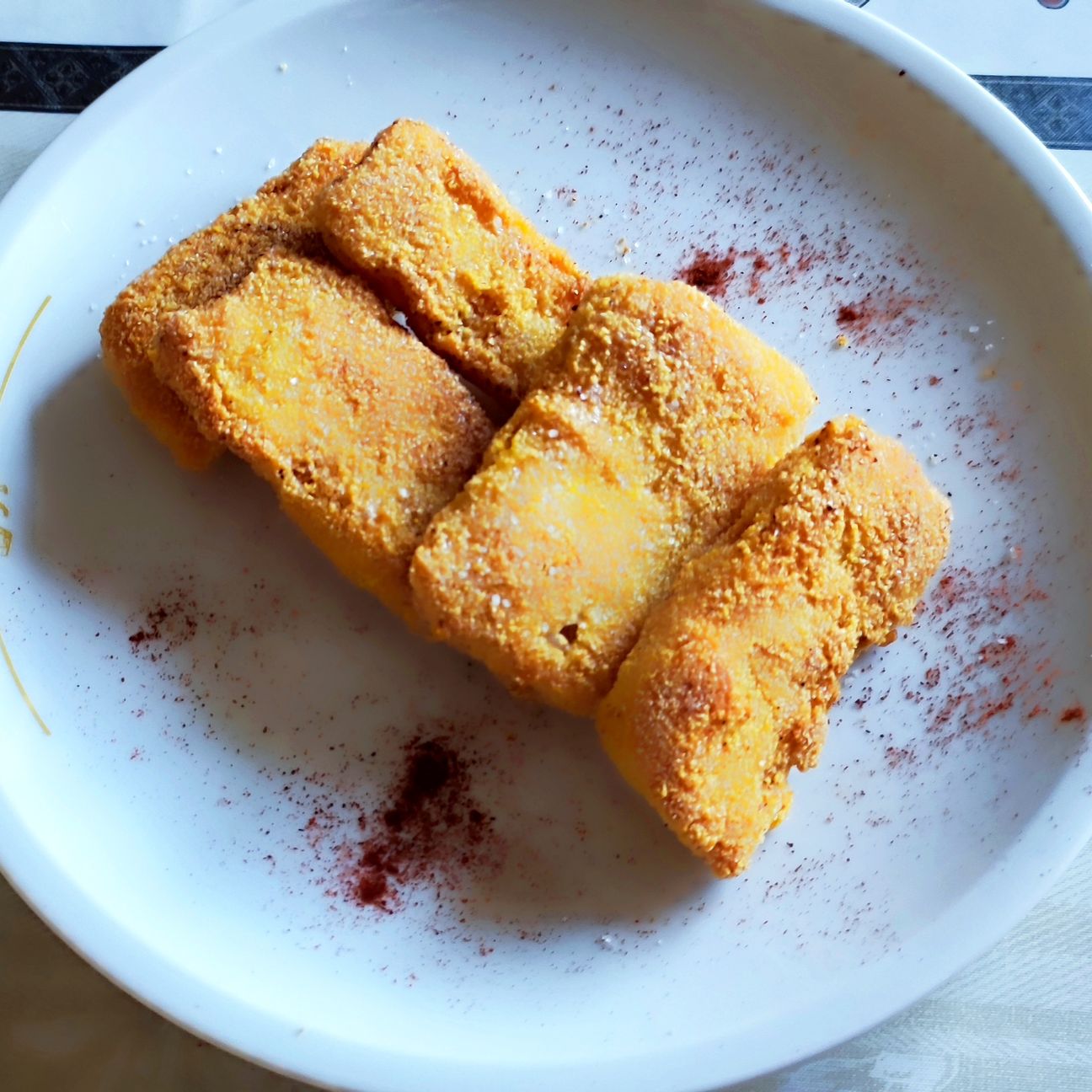 Le mie frittelle di zucca aromatizzate.
