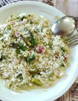 Ricetta Risotto agli asparagi con pancetta affumicata di ilninotto