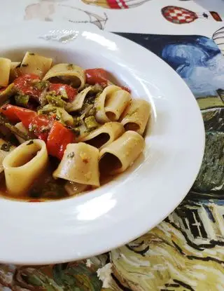 Ricetta Pasta con asparagi e peperoni. di ilninotto