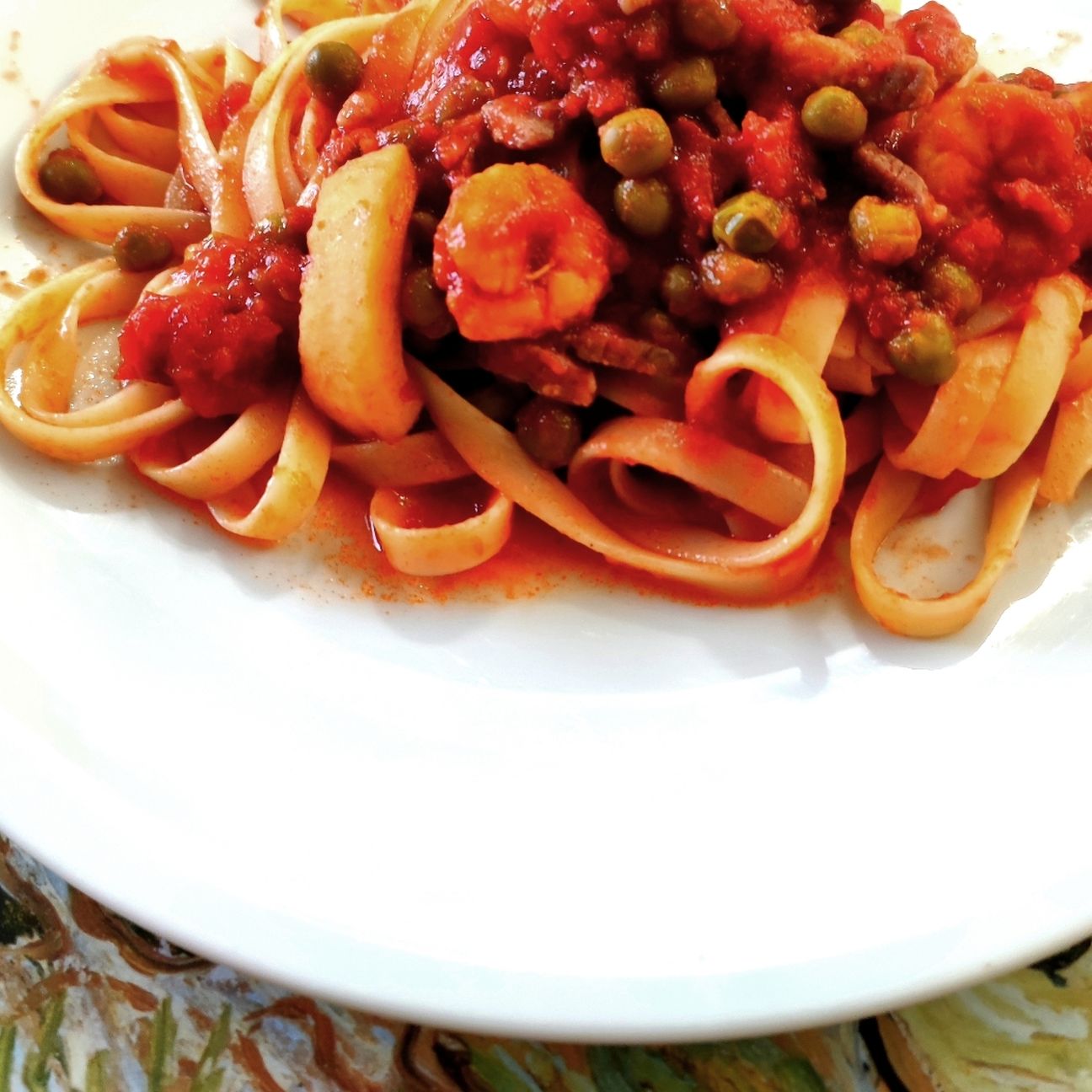 Fettuccine terra e mare.