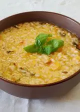 Ricetta Risotto cremoso con zucca e provola affumicata.