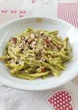 Ricetta Trofie al pesto di rucola arricchito