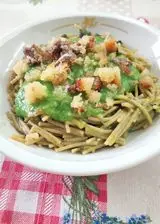 Ricetta Pasta con cime di rapa e pane tostato all'acciuga