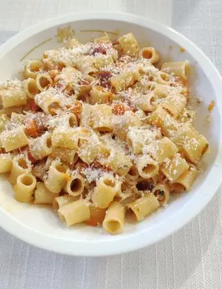 Ricetta Pasta zucca e carote con pancetta e gorgonzola. di ilninotto