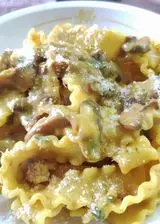 Ricetta Pasta con salsiccia funghi gorgonzola e zafferano